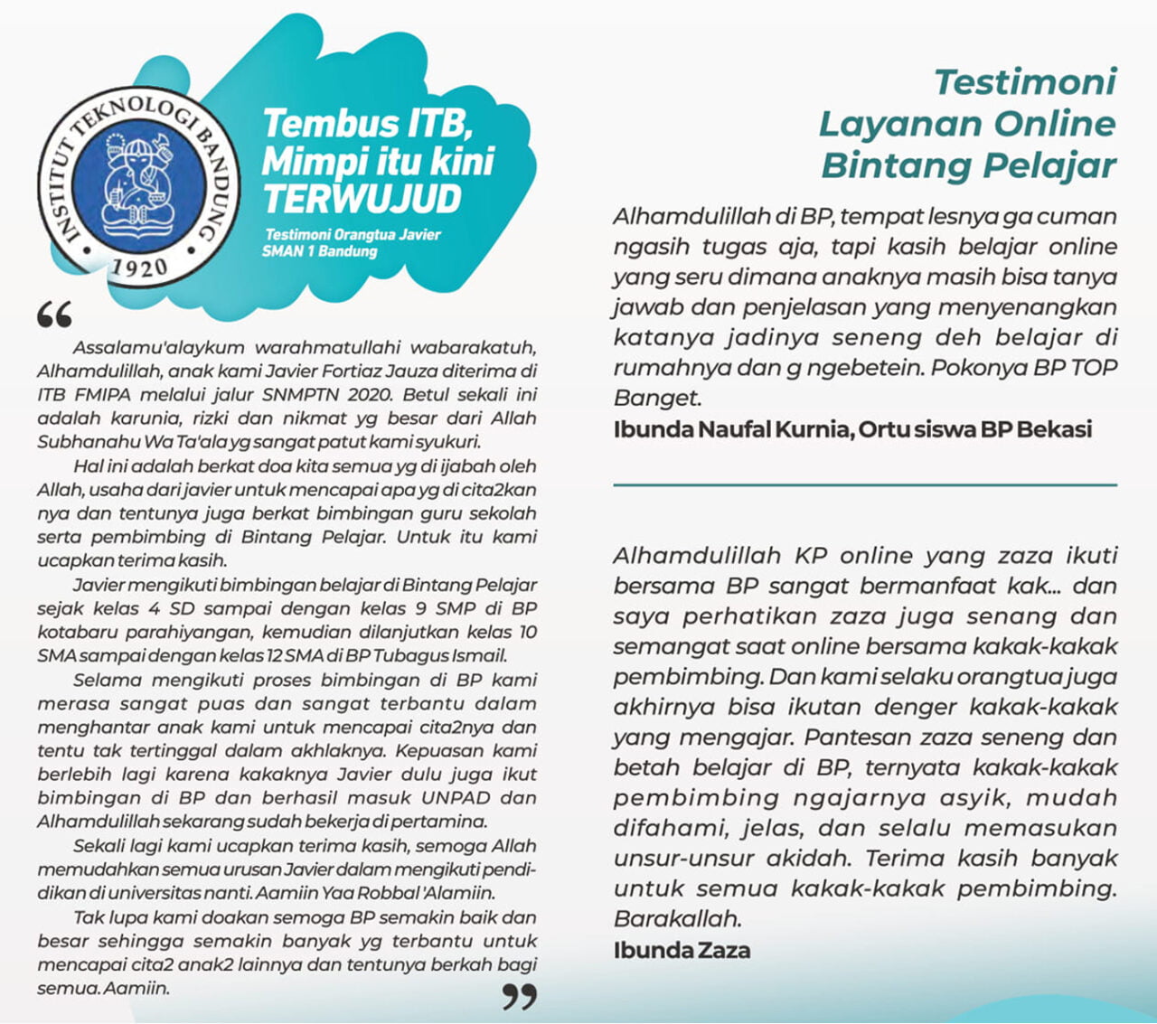 testimoni