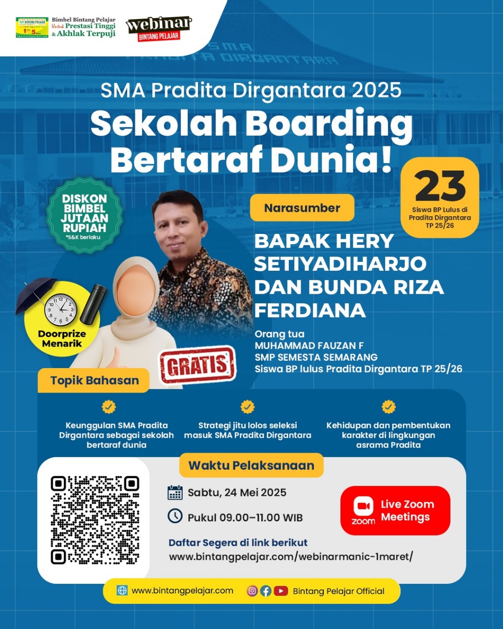 SMA Pradita Dirgantara 2025, Sekolah Boarding Bertaraf Dunia!
