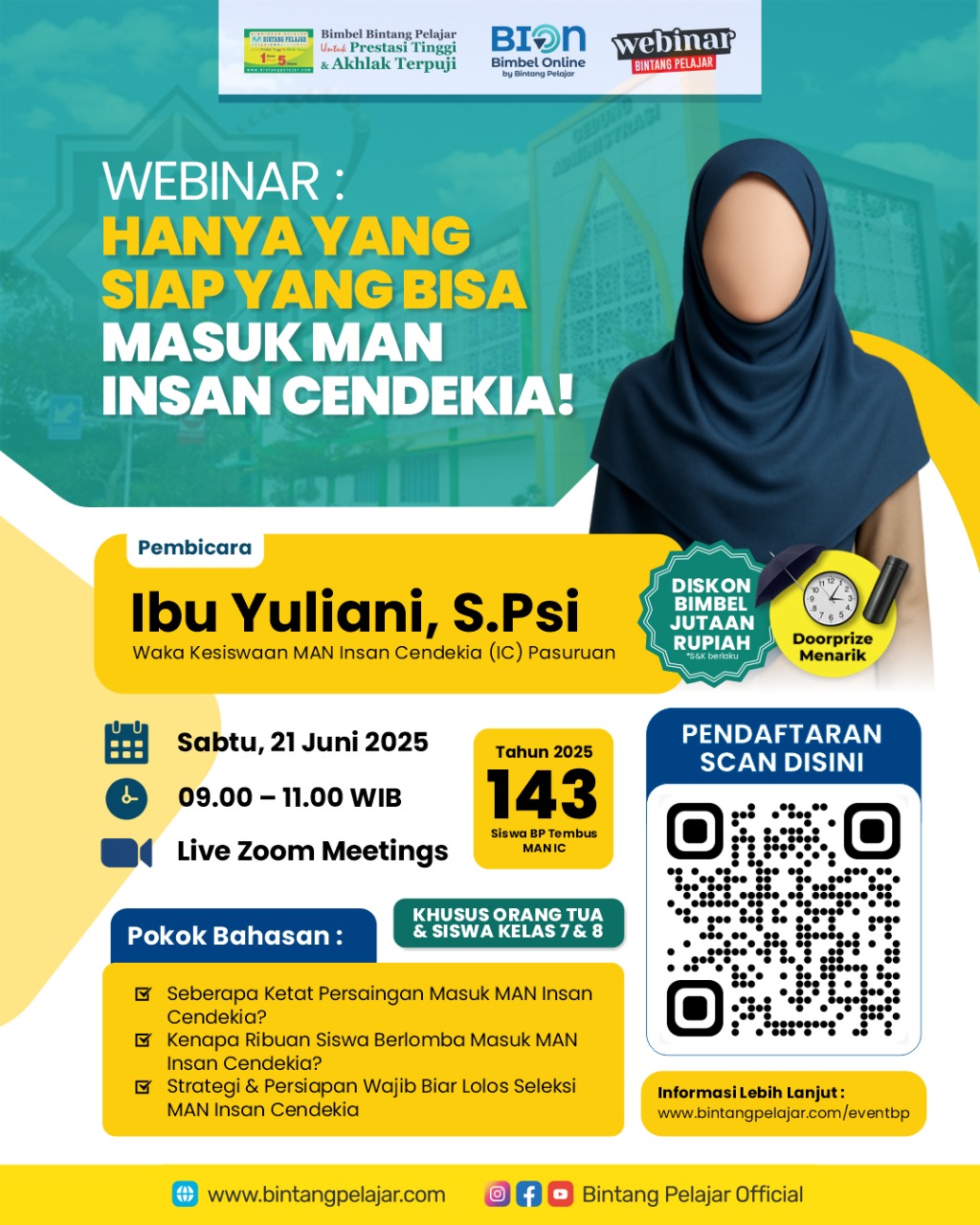 Hanya yang Siap yang Bisa Masuk MAN Insan Cendekia!