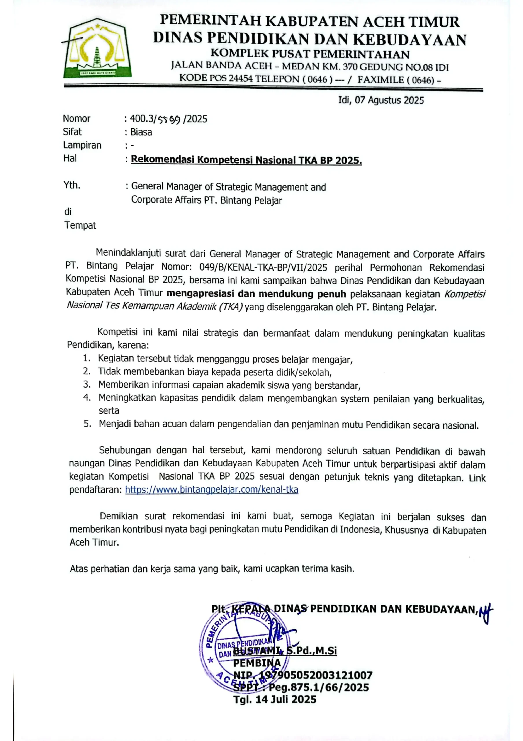 tka aceh timur