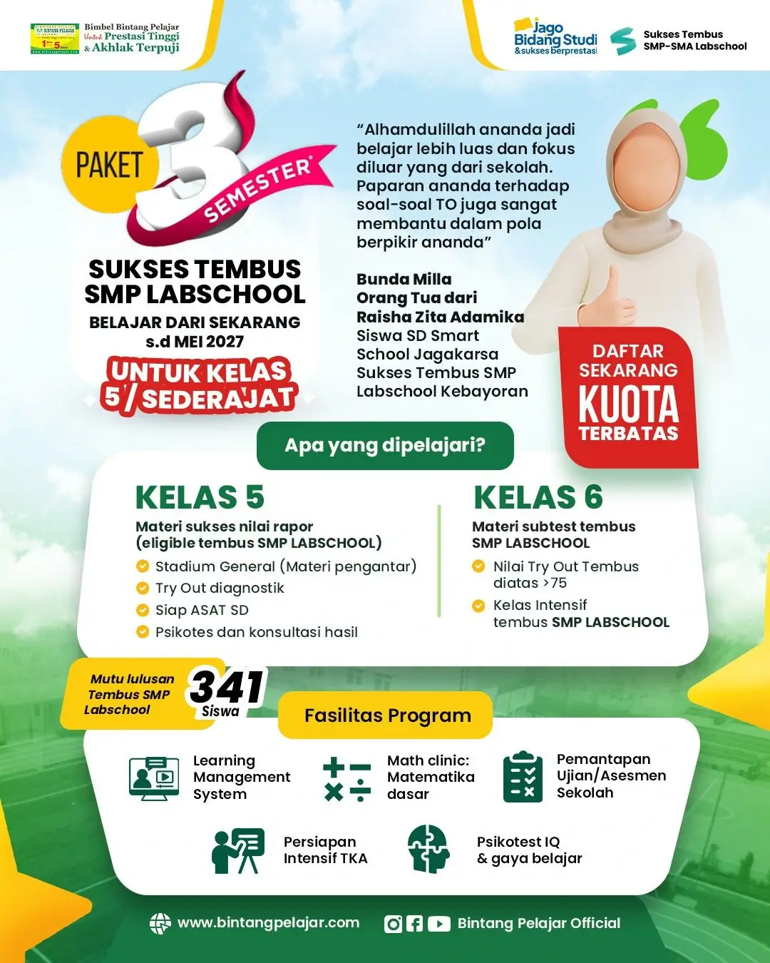 program bimbel smp labschool