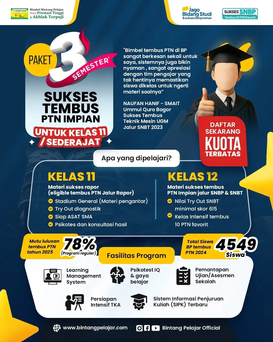 persiapan masuk ptn terbaik