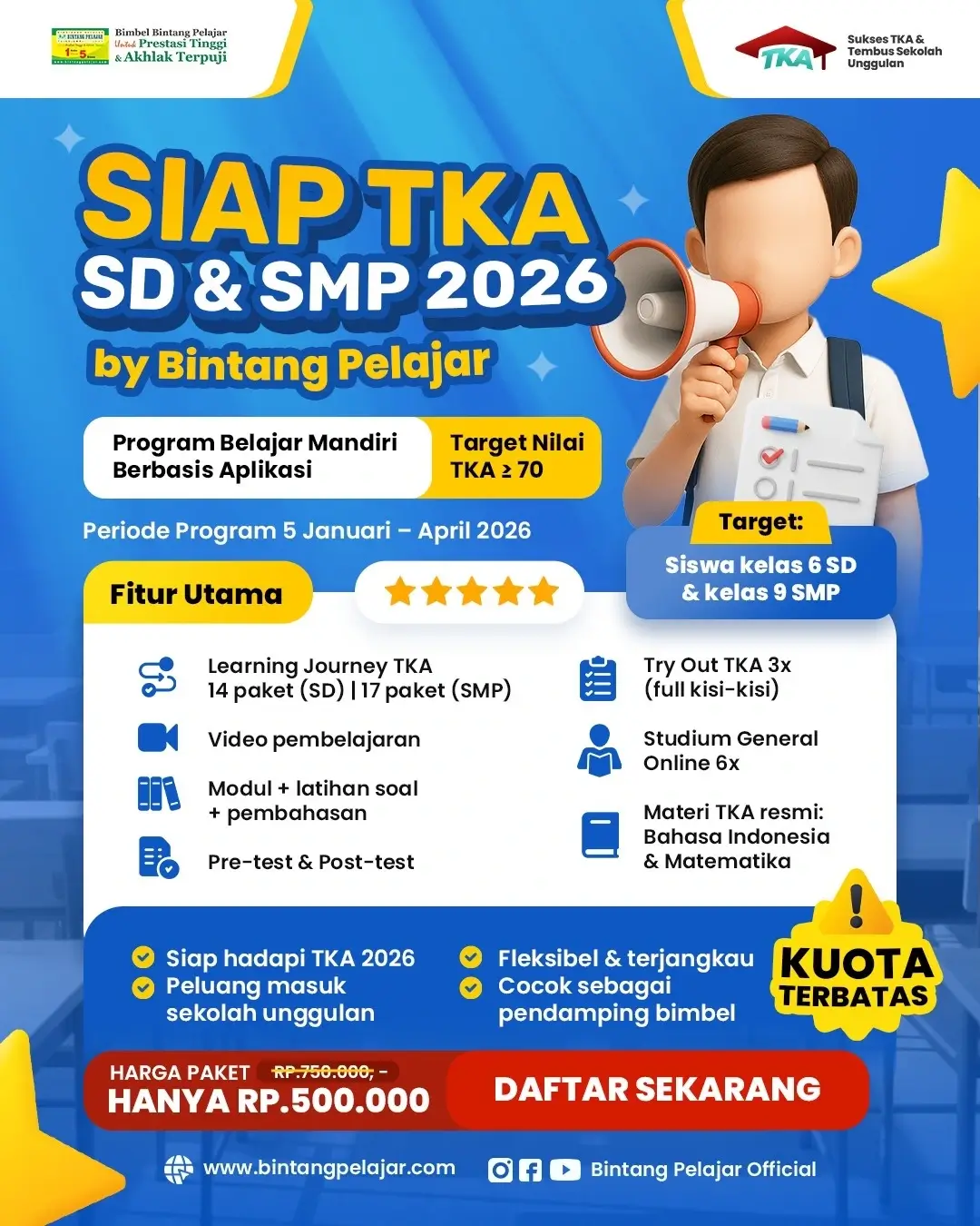 persiapan tka sd smp