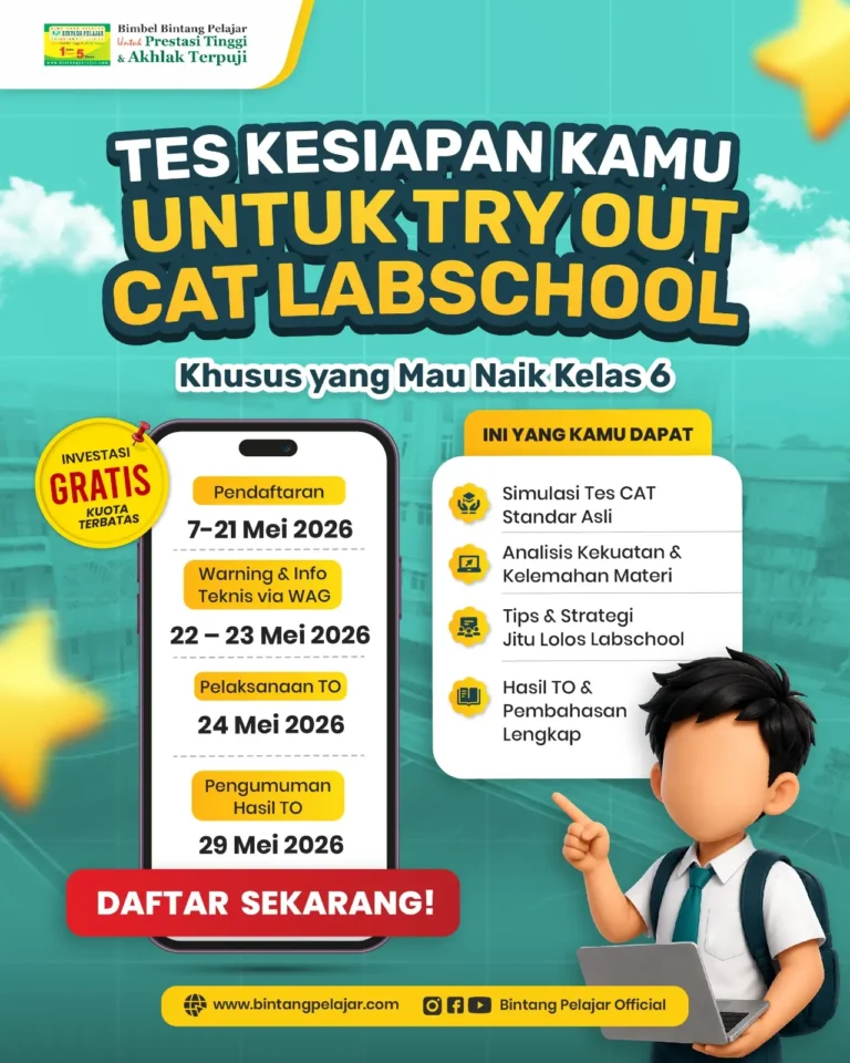 try out seleksi smp labschool bintang pelajar