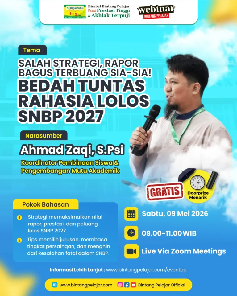 webinar persiapan snbp 2027